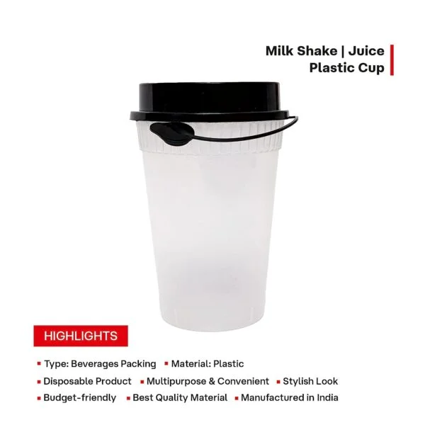 Glass with lid Reusable mocktail Glass Tumbler lid 350 ml