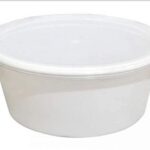 Round Containers with lid I Pack Of 50 (500ML WHITE)