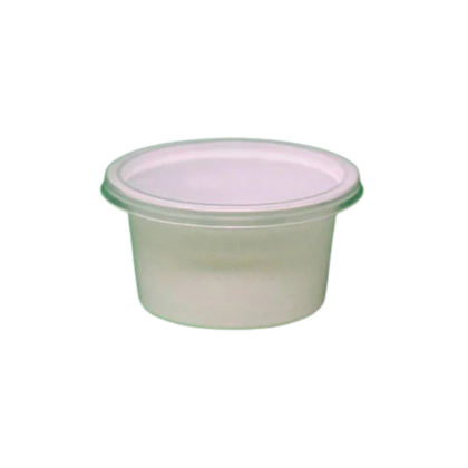 Round Container With Lid 50 Ml Plastic (Black, White,...