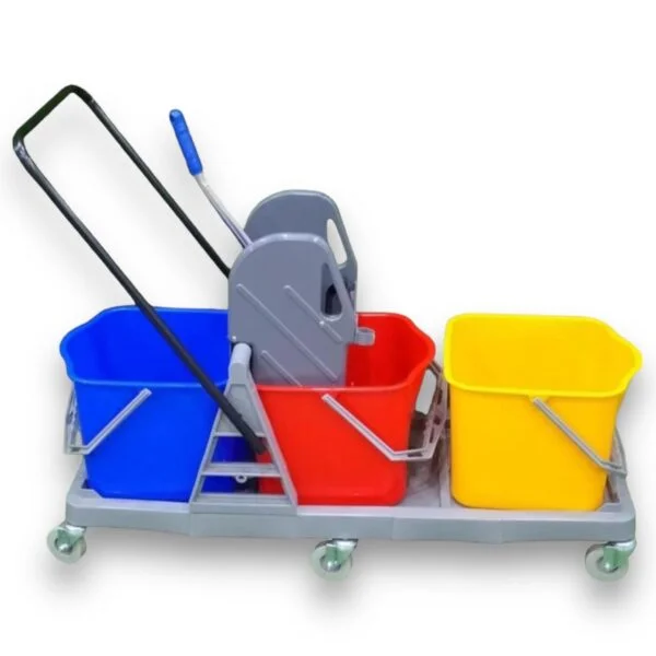 Triple Bucket Wringer Trolley