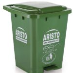ARISTO Step-On Plastic Pedal Garbage Waste Dustbin 45, 60, 70 LTR (Green)