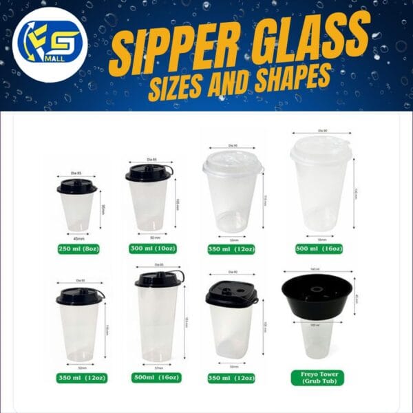 Sipper Glass 250/300/350/500ml - Image 2