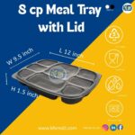 8cp Meal Tray With Lid
