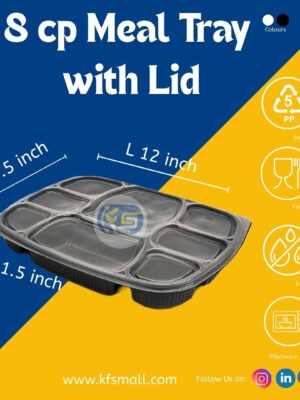 8cp Meal Tray With Lid