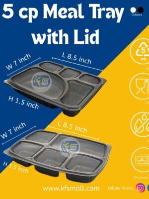 5cp Meal Tray With Lid