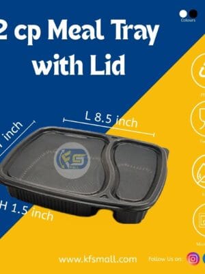 2 CP Meal Tray With Lid